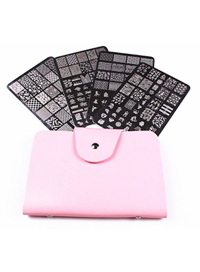 4Pcs Xl Nail Art Stamp Plates With Stamping Image Plates Collection Manicure Tools Plate Organizers