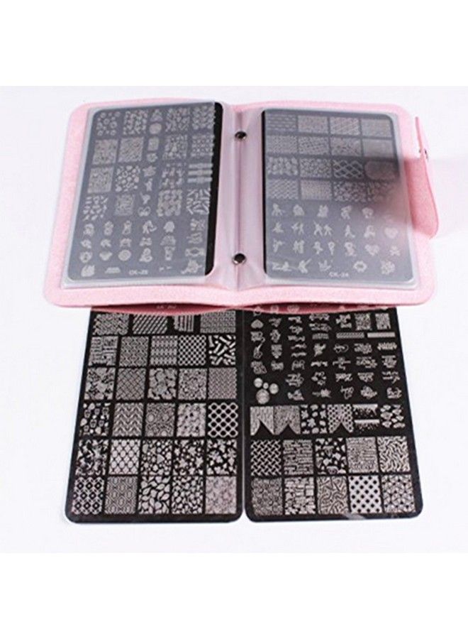 4Pcs Xl Nail Art Stamp Plates With Stamping Image Plates Collection Manicure Tools Plate Organizers