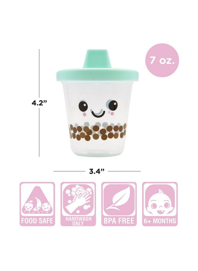 Boba Baby Sippy Cup Adorably Cute Learner Sippy Cup For Babies Toddlers & Kids 6+ Months Old Holds 7 Ounces Bpa Free Food Safe Spill Proof Easy To Clean