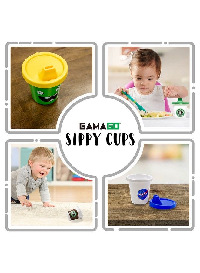 Mommy'S Little Monster Baby Sippy Cup Adorably Cute Learner Sippy Cup For Babies Toddlers And Kids 6+ Months Old Holds 7 Ounces Bpa Free Food Safe Spill Proof