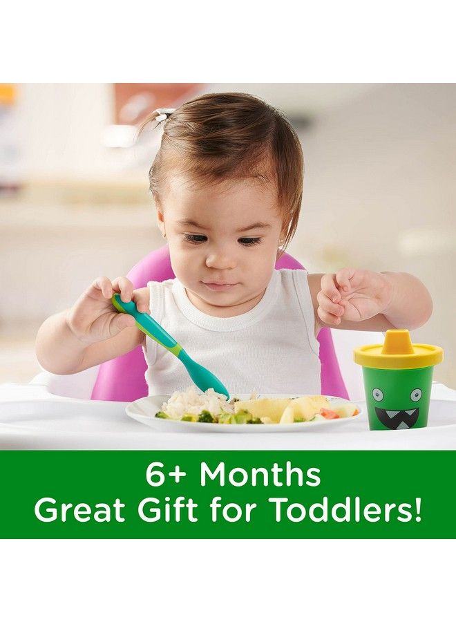 Mommy'S Little Monster Baby Sippy Cup Adorably Cute Learner Sippy Cup For Babies Toddlers And Kids 6+ Months Old Holds 7 Ounces Bpa Free Food Safe Spill Proof