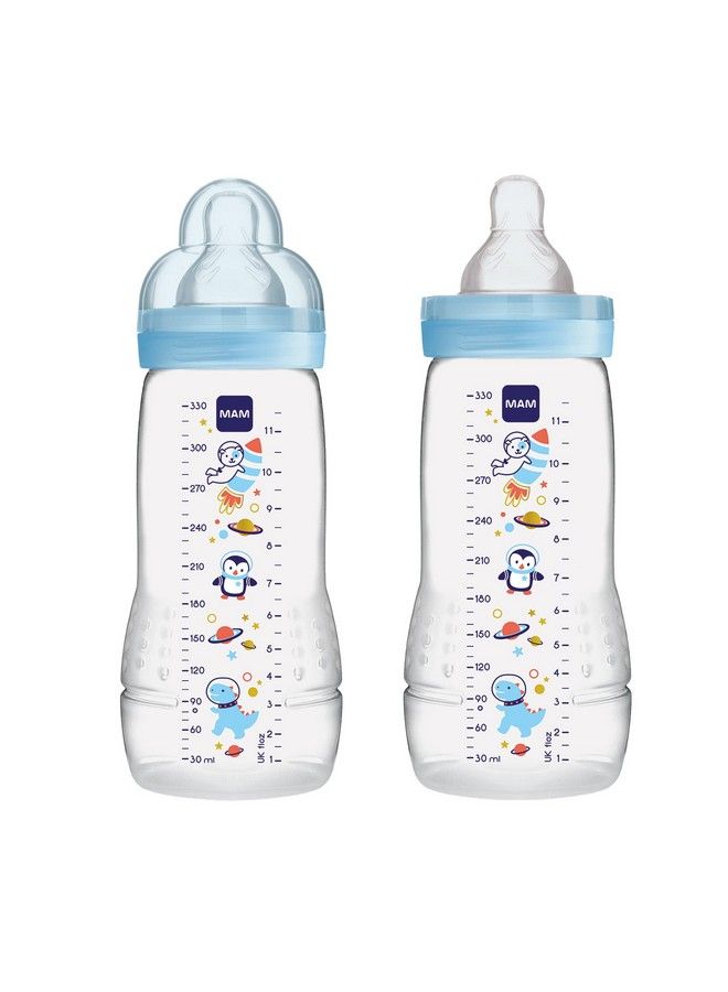 Easy Active Baby Bottle Switch Between Breast And To Clean 4+ Months Boy (Pack Of 2)