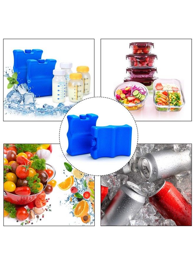 Reusable Ice Packs For Breastmilk Storage (Pack Of 2) Breastmilk Bottle Ice Packs For Breastfeeding Working Mom (Fit For 4 5 Ounce) Blue