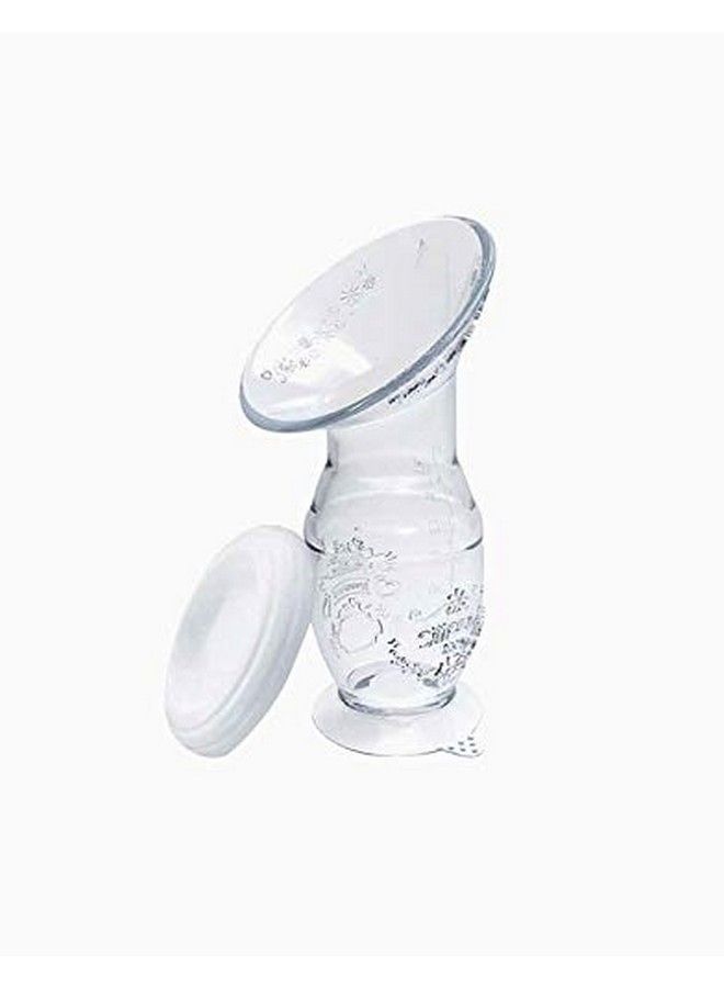 Premium Breast Milk Catcher;Saver Pump 100% Silicone With Lid & Suction Base
