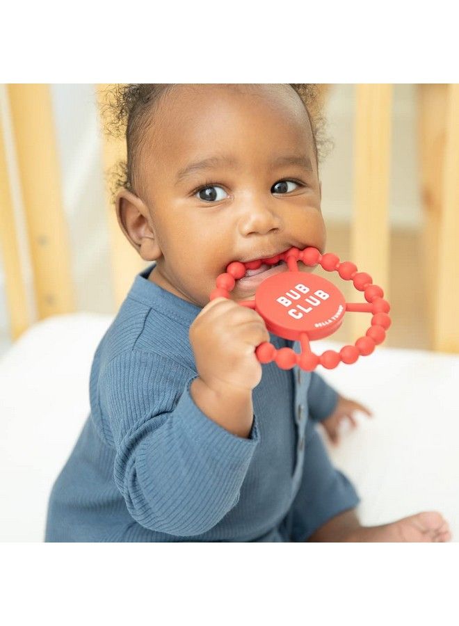 Happy Teether Soft & Easy Grip Teething Ring Perfect For Babies And Teething Toys To Help Soothe Gums Non Toxic Bpa Free Silicone Teether Bub Club