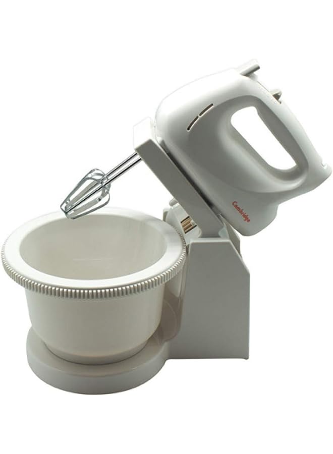 HM104 BEATER 1.5 LITRE ROTARY BOWL 5 SPEED CONTROL WITH 2 BEATER & 2 HOOKS 200W – WHITE