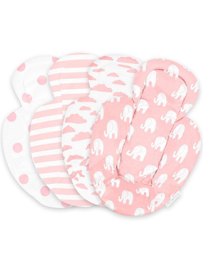 Infant Insert Compatible With 4Moms Mamaroo & Rockaroo Car Seat Insert 2 Pack Reversible Infant Car Seat Insert Rockaroo & Mamaroo Newborn Insert Soft Plush Minky Car Seat Head Support Insert