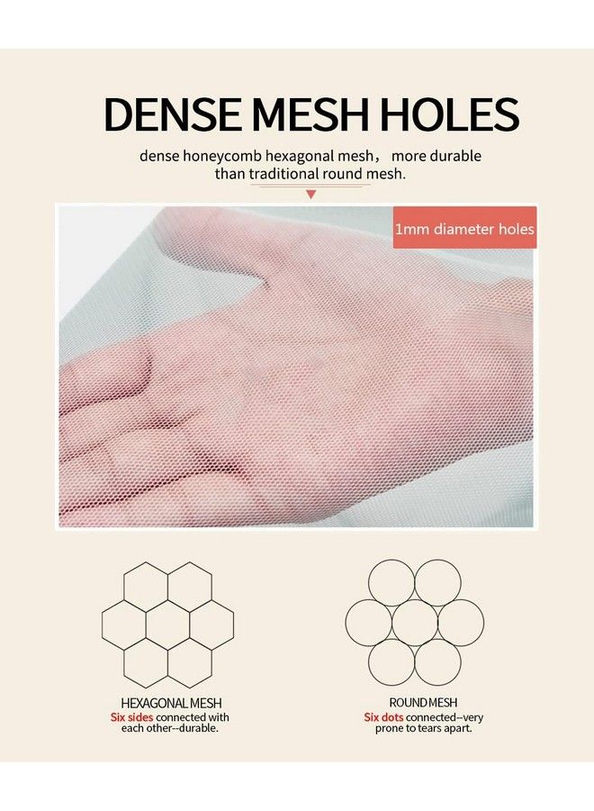 Mosquito Net For Stroller Protective 2Pack Baby Net Stroller Net Perfect Bug Net For Strollers Bassinets Cradles Playards Pack N Plays And Portable Mini Crib (White+Grey)