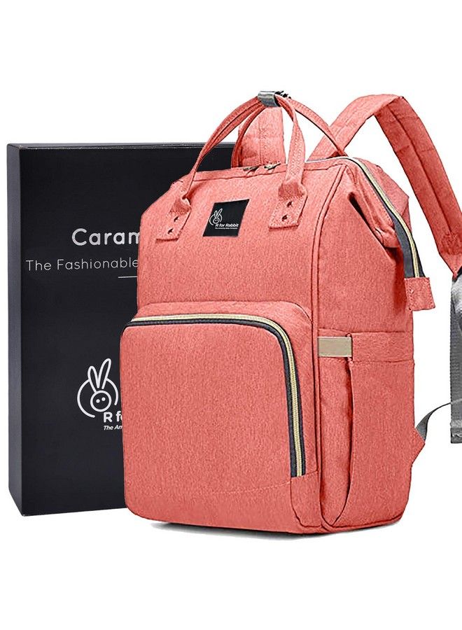 Caramello Baby Kid Diaper Bag For Mother Waterproof Large Capacity Maternity Backpack For Travel (Pink)