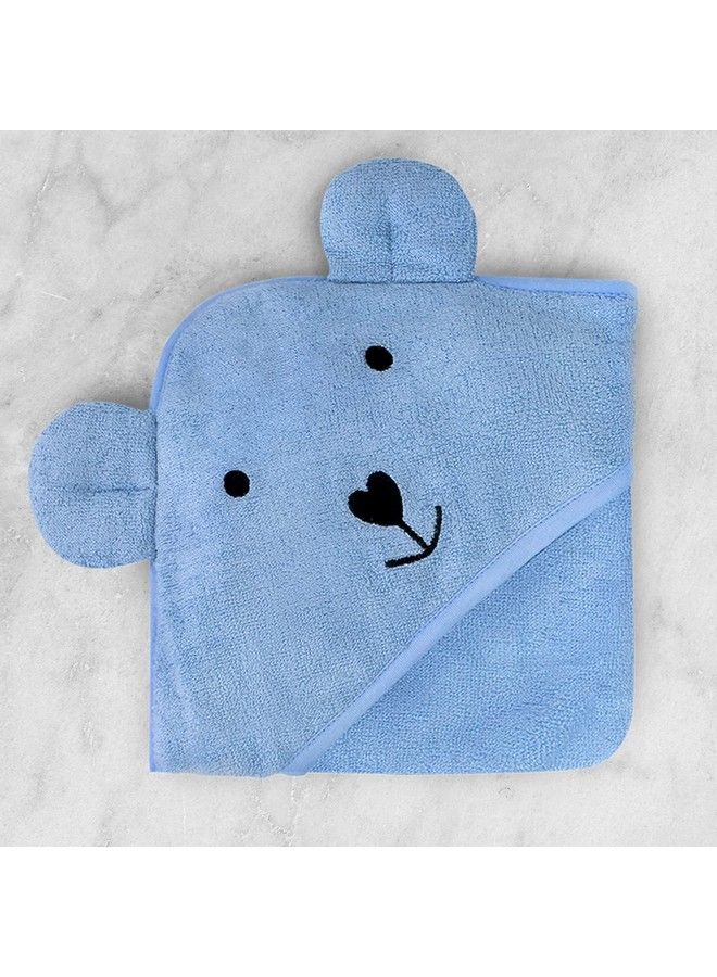 Hooded Bamboo Towel ; Cotton Towel For Kids ; 400 Gms 85X85 Cm ; Pack Of 1 Blue Colour Newborninfants And Toddler Suitable For Baby Gifts (Blue)