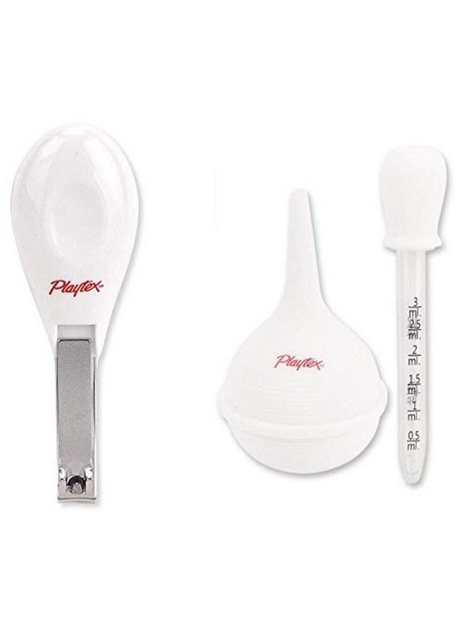 Playtex Baby 3 Piece Healthcare Kit Nail Clipper Nasal Aspirator And Medicine Dropper