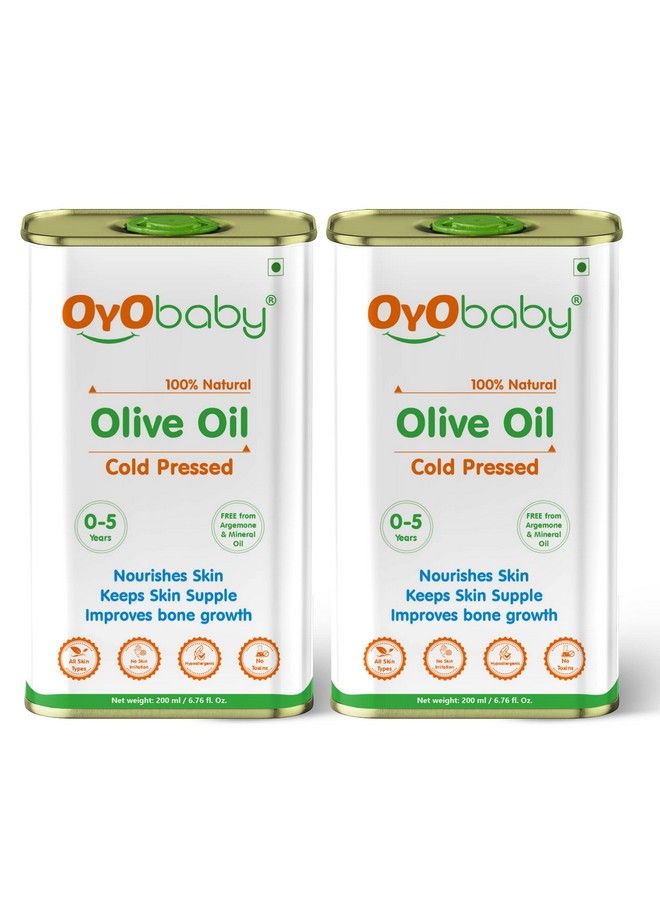 Baby Care Oils (Olive Oil 200 Ml (Pack Of 2))