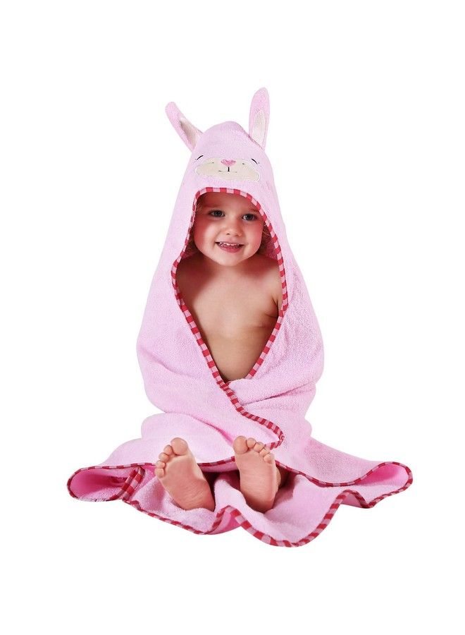 Animal Face Hooded Baby Towel Cotton Bathrobe For Boys Girls 0 6 Year Light Pink