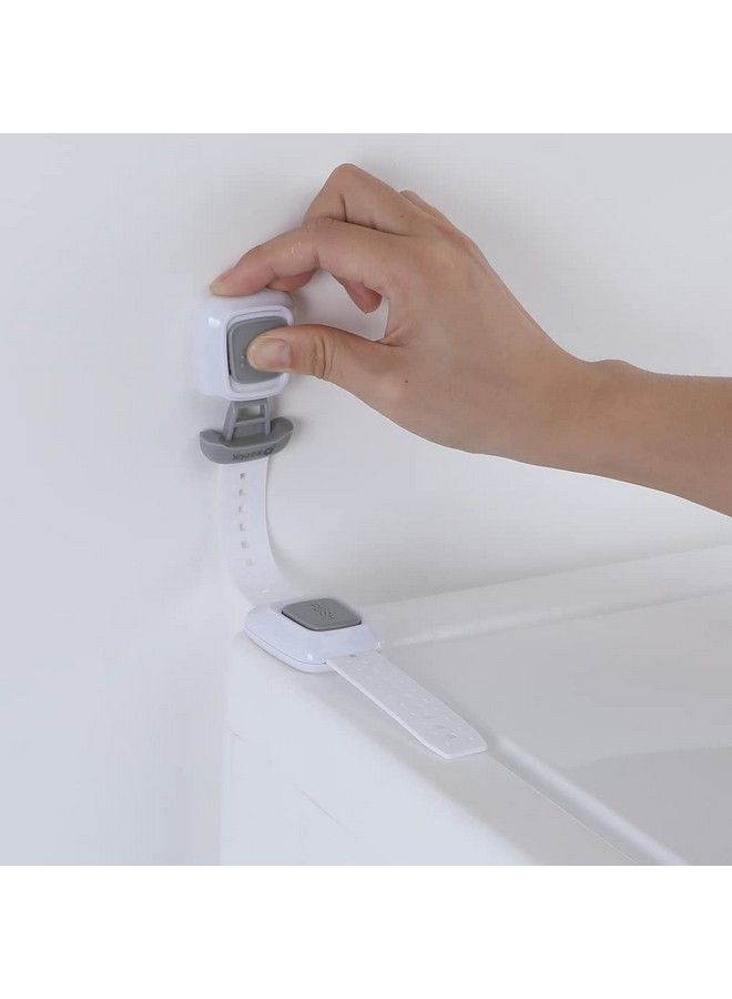 Upgraded No Drill Furniture Wall Anchors For Baby Proofing Child Safety Cabinet Strap Locks 8 Pack