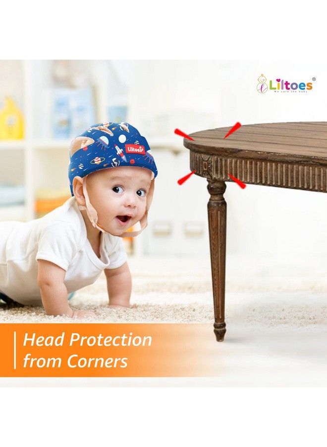 Baby Head Protector For Safety Of Kids 6M To 3 Yearsbaby Safety Helmet With Proper Air Ventilation & Corner Guard Protection (Spaceship)