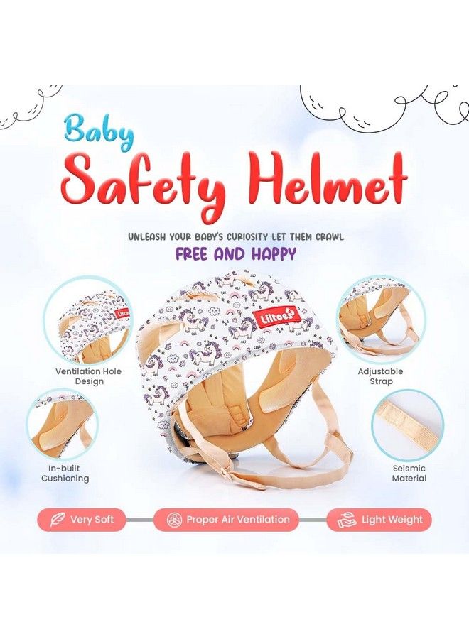 Baby Head Protector For Safety Of Kids 6M To 3 Yearsbaby Safety Helmet With Proper Air Ventilation & Corner Guard Protection (Unicorn)