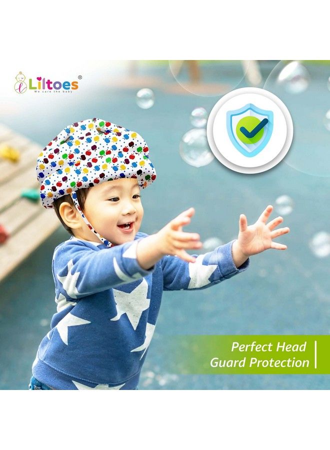 Baby Head Protector For Safety Of Kids 6M To 3 Yearsbaby Safety Helmet With Proper Air Ventilation & Corner Guard Protection (Apple)