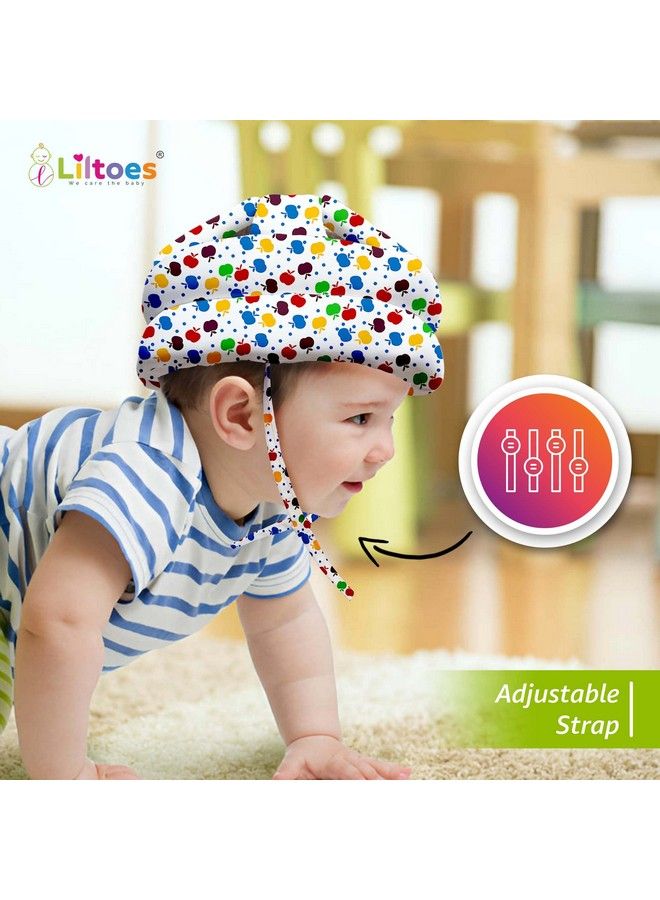 Baby Head Protector For Safety Of Kids 6M To 3 Yearsbaby Safety Helmet With Proper Air Ventilation & Corner Guard Protection (Apple)