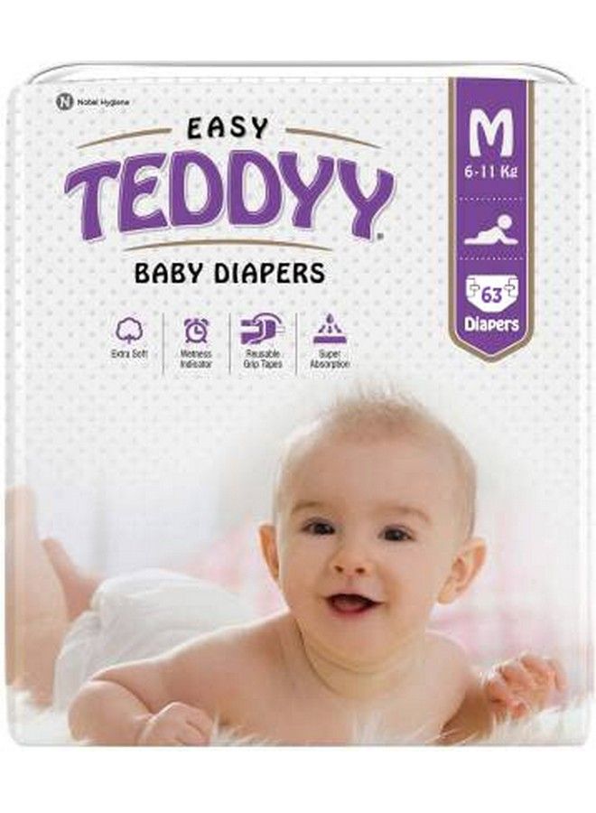 Easy Baby Diapers Medium (5 7 Months) 63 Counts