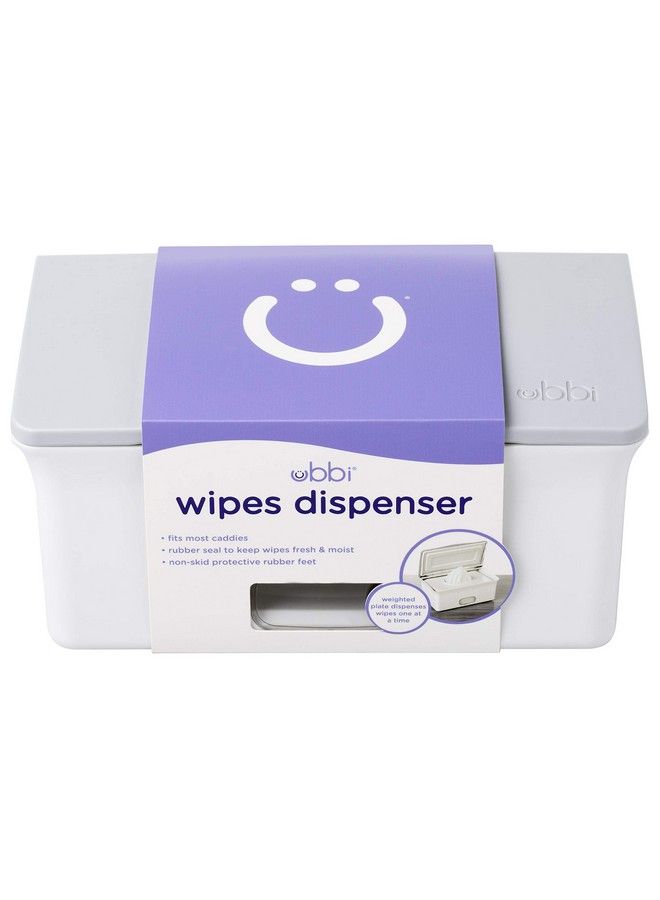 Baby Wipes Dispenser Baby Wipes Case Baby Wipes Holder With Weighted Plate Keeps Wipes Fresh And Non Slip Rubber Feet Gray