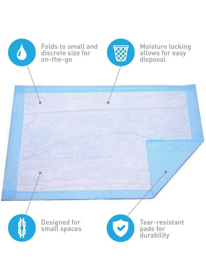 Disposable Baby Changing Pad Liner 25 Count (24 X 17 Inch) Soft Disposable Blue Hospital Underp Accessoriesad Waterp Accessoriesroof And Absorbent For Infant And Child Use