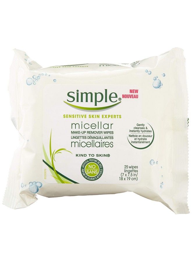 Facial Wipes Micellar 25 Count (Pack Of 6)