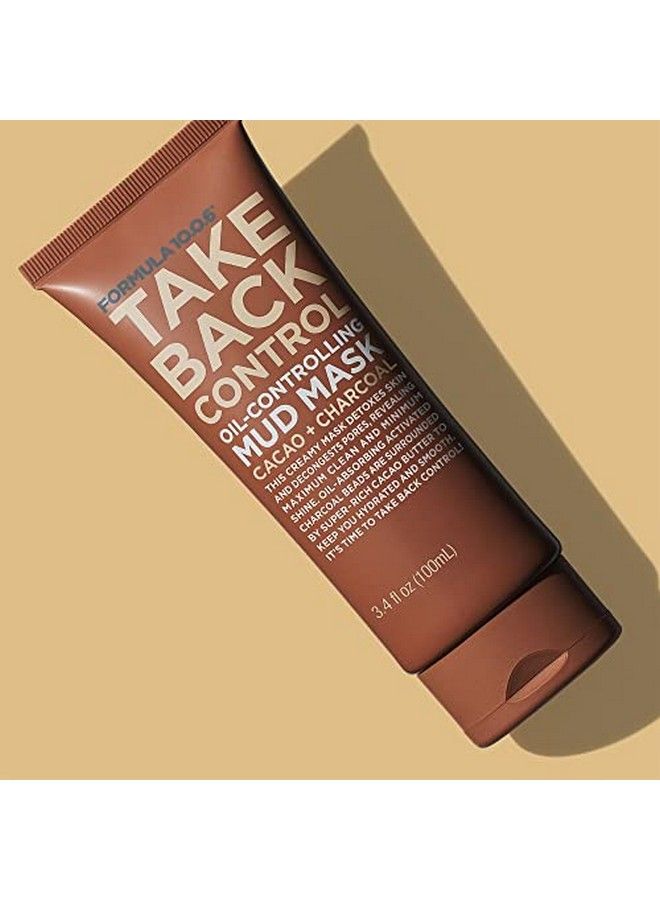 Take Back Control Oilcontrolling Mud Mask Creamy Mud Mask Detoxes Skin & Decongests Pores Vegan Parabenfree Sulfatefree & Crueltyfree 3.4 Fl Oz