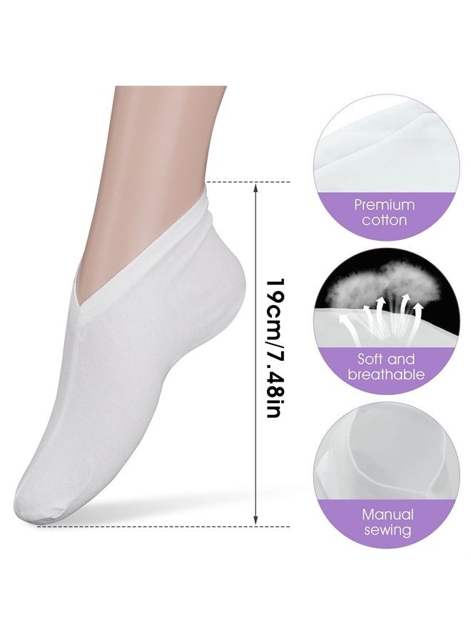 2 Pairs Moisturizing Socks Overnight, Cosmetic Moisturizing Socks for Women and Men, Lotion Moisturizing Socks Spa Overnight Absorbing for Dry Cracked Feet (2 Pairs)