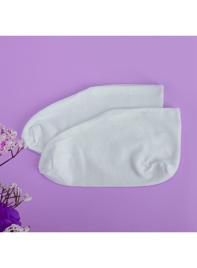 2 Pairs Moisturizing Socks Overnight, Cosmetic Moisturizing Socks for Women and Men, Lotion Moisturizing Socks Spa Overnight Absorbing for Dry Cracked Feet (2 Pairs)
