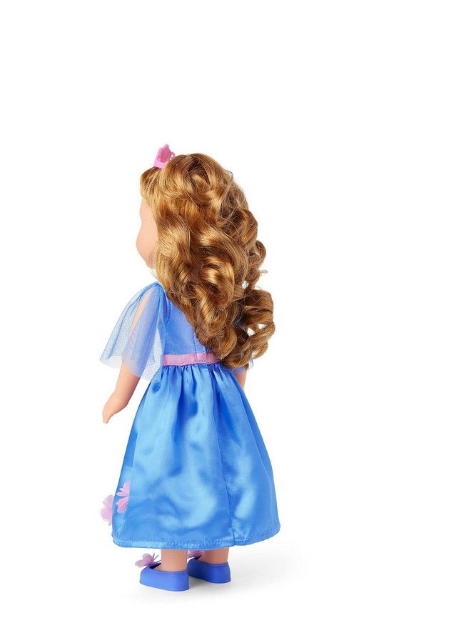 Wellie Wishers Princess In Bloom Outfit For 14.5 Inch Dolls With A Periwinkle Sparkly Dress Satin Skirt A Tiara With Pink Gemstones Ages 4+