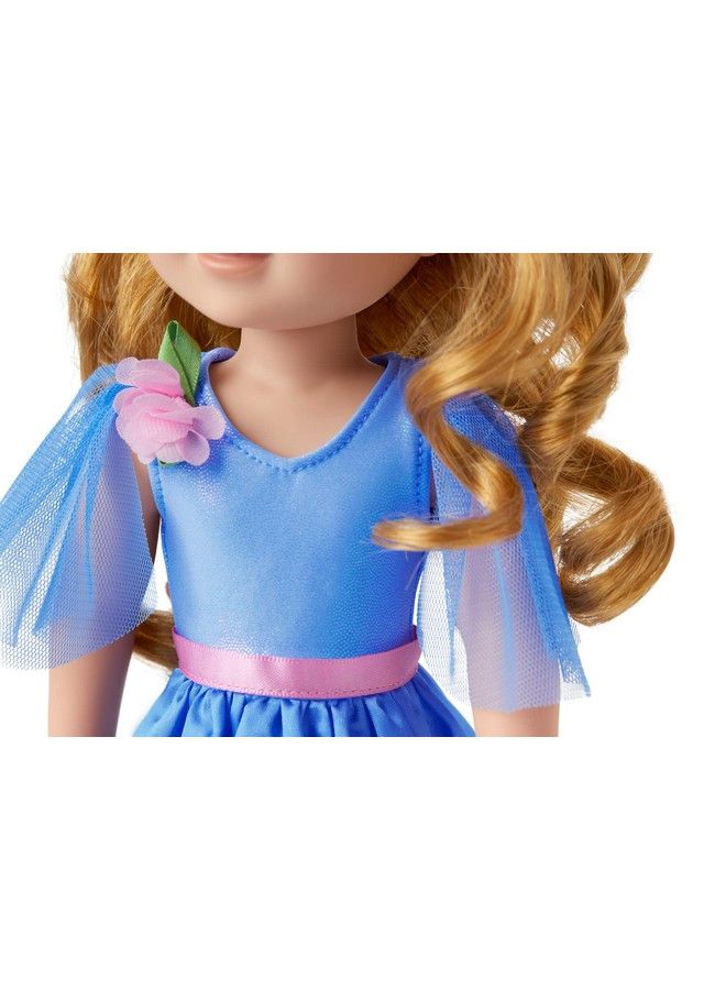 Wellie Wishers Princess In Bloom Outfit For 14.5 Inch Dolls With A Periwinkle Sparkly Dress Satin Skirt A Tiara With Pink Gemstones Ages 4+