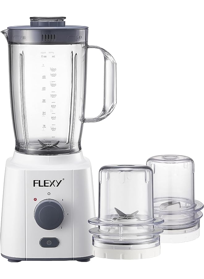 650W 3IN1 Blender 1600ML Jar & 2X50G Mill