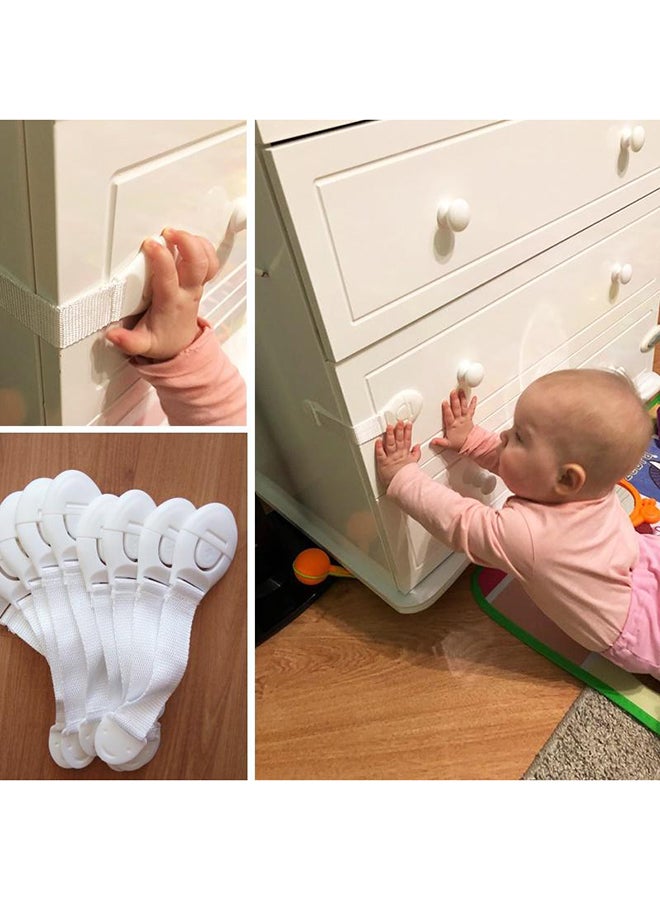 10-Piece Cabinets and Drawers Baby Safety Strap Locks