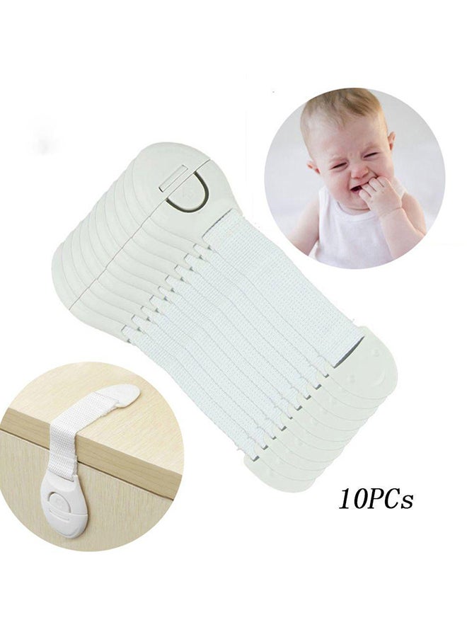 10-Piece Cabinets and Drawers Baby Safety Strap Locks