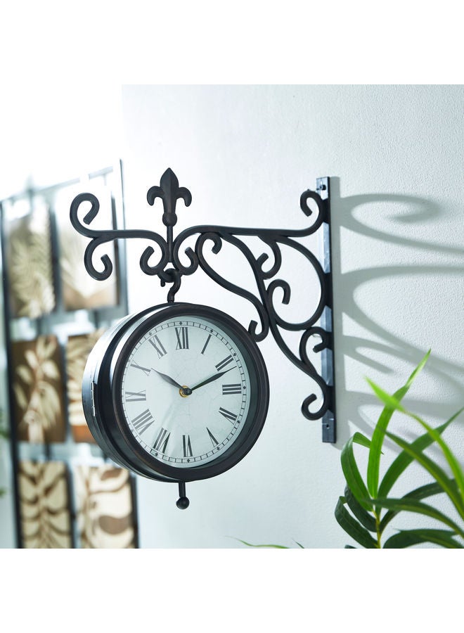 Gilbert Double Sided Clock Black/White 34.5x40x9cm