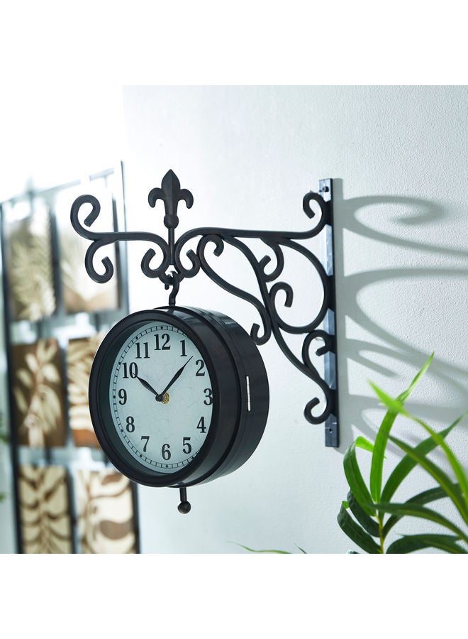 Gilbert Double Sided Clock Black/White 34.5x40x9cm