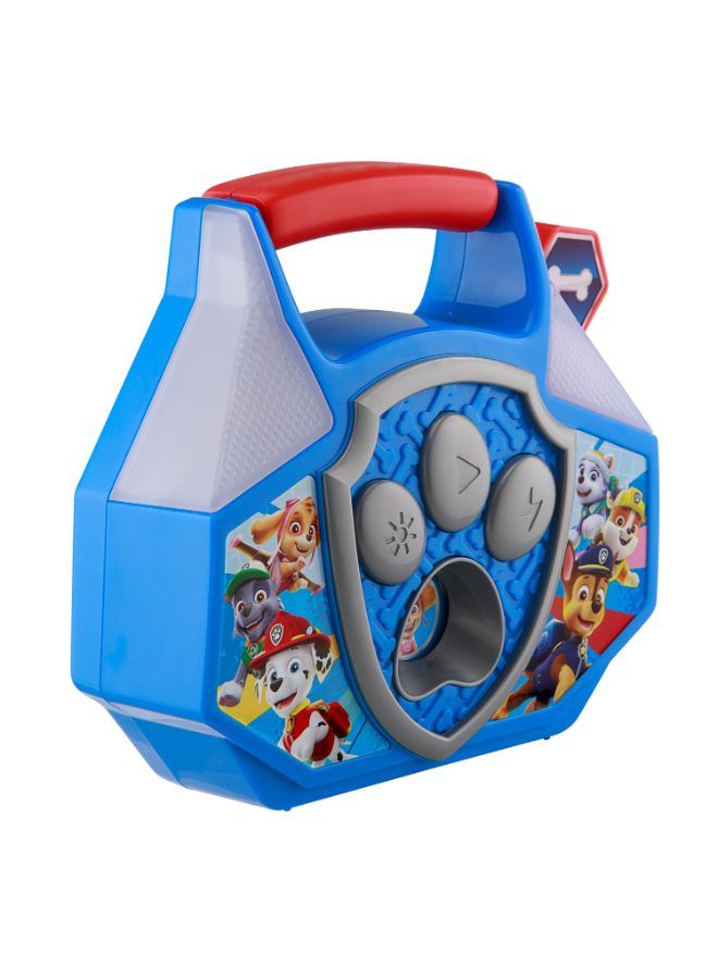 KIDdesigns Sing Along Mini Boombox with Real Working Microphone - Paw Patrol