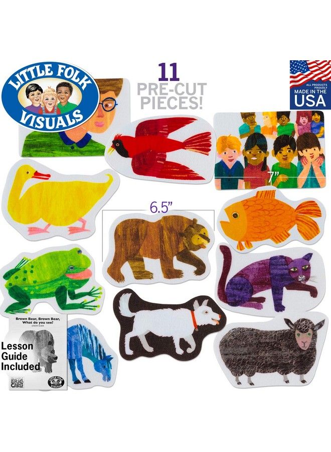 Brown Bear Brown Bear What Do You See? Precut Flannel/Felt Board Figures 11 Pieces Set