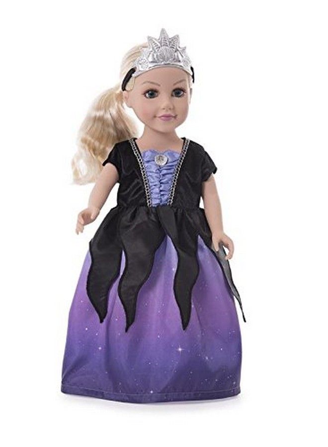 Sea Witch Doll Dress With Crown Doll Not Included Machine Washable Child Pretend Play And Party Doll Clothes With No Glitter