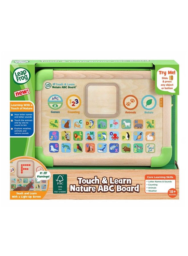 Touch And Learn Nature Abc Board Green