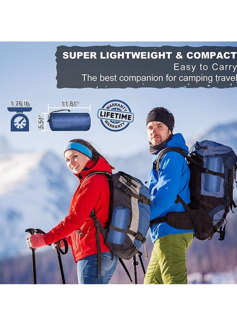 Camping Sleeping Pad, Extra Thickness 3.9 Inch Inflatable Sleeping Mat with Pillow Built-in Pump, Compact Ultralight Waterproof Camping Air Mattress for Backpacking, Hiking, Tent