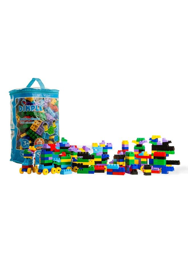 Large Blocks For Toddlers/Kids Stackable Multi Colored Interlocking Toys Safe Non Toxic Plastic Bright Colors Waterproof Boys And Girls Age 3 + (300 Pieces)