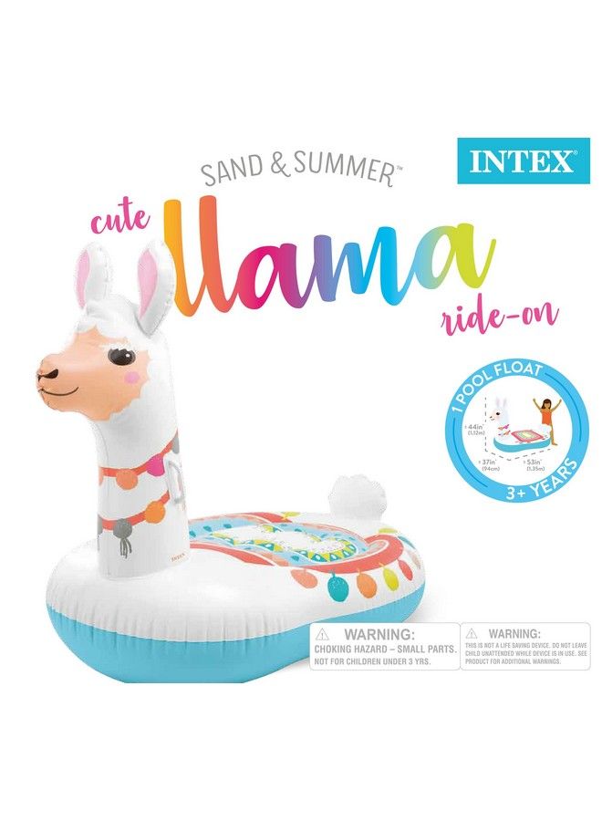 Cute Llama Inflatable Ride On For Ages 14+ Multi