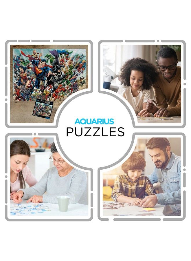 Dc Comics Puzzle Cast (3000 Piece Jigsaw Puzzle) Officially Licensed Dc Comics Merchandise & Collectibles Glare Free Precision Fit 32 X 45 Inches