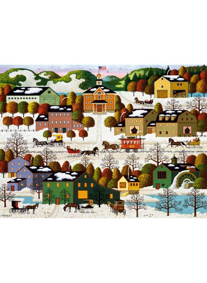 Charles Wysocki Blossom River Junction 1000 Piece Jigsaw Puzzle