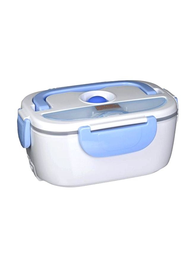 Electric Heating Lunch Box Blue/White 10x7.5x4.5inch