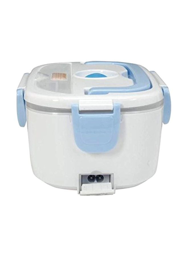 Electric Heating Lunch Box Blue/White 10x7.5x4.5inch