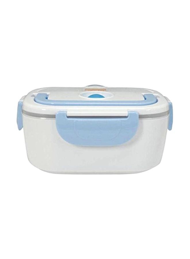 Electric Heating Lunch Box Blue/White 10x7.5x4.5inch