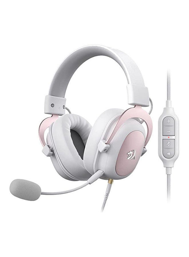 H510 Zeus White Wired Gaming Headset - 7.1 Surround Sound - Memory Foam Ear Pads - 53MM Drivers - Detachable Microphone - Multi Platforms for PC, PS4/3 & Xbox One/Series X, NS