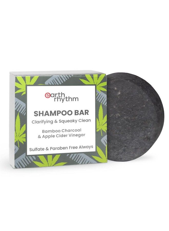 Charcoal Shampoo Bar ; Clarify Scalp Strengthen Roots Revitalise Hair ; Sulphate & Paraben Free Plastic Free ; Men & Women 80Gm (Cardboard)